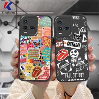 เคสโทรศัพท์มือถือแบบนิ่ม TPU ลายฉลากสติกเกอร์ผีเสื้อ สําหรับ VIVO Y15S Y15A Y10 Y76 Y91 Y12S Y12 Y20 Y91C Y21 2021 Y30 Y21S Y20S Y12i  Y30i Y93 Y95 Y15 Y17 Y53 Y50 Y53S Y51 2020 Y51A Y33S Y1S Y11 Y31 Y20i Y91i Y90 Y51S Y12A