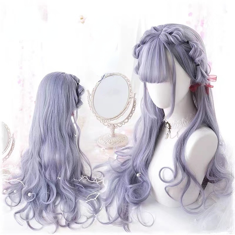 วิกผมยาวหยิก ผมหยักศก สีน้ําตาล สีทอง สไตล์ยุโรป และอเมริกา สําหรับผู้หญิง