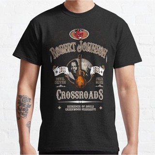 เสื้อยืด พิมพ์ลาย Robert Johnson Devil Driven Delta Blues แฟชั่นฤดูร้อน สําหรับผู้ชายS-5XL_03