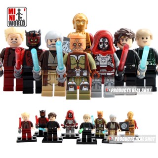 ของเล่นฟิกเกอร์ Star Wars Darth Maul Luke Skywalker Sith Warrior Anakin Jedi Knight C-3PO ขนาดเล็ก ของขวัญ