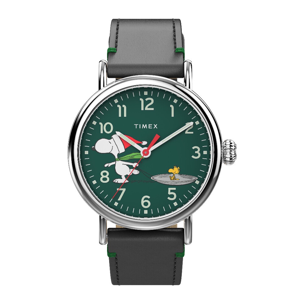 Timex TW2V60200 WATERBURY STANDARD นาฬิกาข้อมือผู้ชาย สายหนังสีดำ หน้าปัด 40 มม.