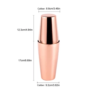 พร้อมส่ง เครื่องมือเชคค็อกเทล แบบสเตนเลส สไตล์อเมริกัน สําหรับค็อกเทล 820/550ml Boston shaker