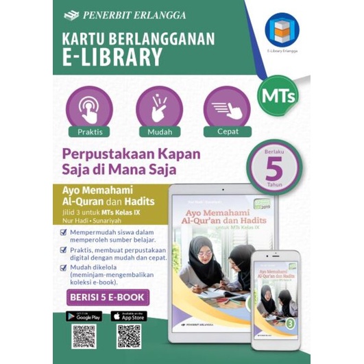 Erlangga - E-LIBRARY LETS UNDERSTAND THE QURAN & HADITH MTS CLASS 9/5TH