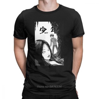 [S-5XL] เสื้อยืดแขนสั้น ผ้าฝ้าย พิมพ์ลายมังงะ Junji Ito Tomie สไตล์ญี่ปุ่น ฮาราจูกุ สําหรับผู้ชาย