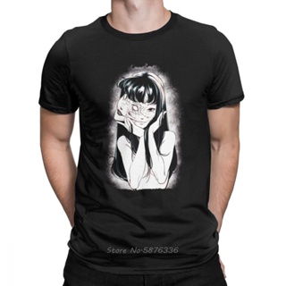 oversize T-shirt เสื้อยืดแขนสั้น ผ้าฝ้าย พิมพ์ลายอนิเมะ Junji Ito Kago Manga Horror Tomie สไตล์ญี่ปุ่น ฮาราจูกุ สําหรับผ