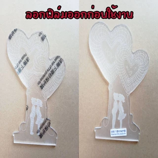 Double.thai 3Dโคมไฟอะคริลิค LED ตกแต่งห้องนอน โคมไฟตั้งโต๊ะเล็ก ๆ 3 มิติ USBไฟกลางคืน, ไฟห้องนอน โคมไฟตั้งโต๊ะ