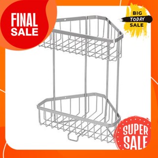 ตะแกรงวางของเข้ามุม 2 ชั้น KASSA รุ่น KS-414 สีสเตนเลส2-tier corner shelf, model KS-414, stainless color