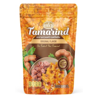 แก้วมะขามกวนรสดั้งเดิม KAEW 100 กรัมTAMARIND CANDY ORIGINAL100G.