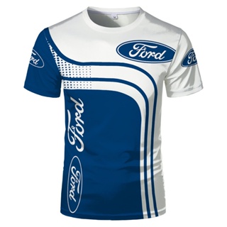 พร้อมส่ง ใหม่ เสื้อยืดลําลอง แขนสั้น พิมพ์ลายโลโก้ Ford Mustang Car ขนาดใหญ่ คุณภาพสูง แฟชั่นฤดูร้อน สําหรับผู้ชาย 2021