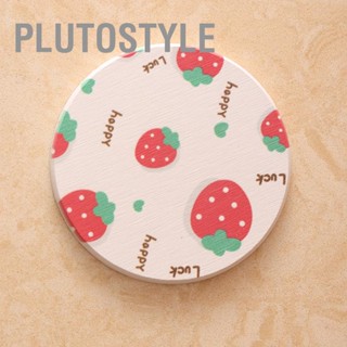 PLUTOSTYLE Diatomite Cup Pad 10x10cm Tea Coasters แผ่นดูดซับน้ำ Diatom Earth Mat สำหรับสบู่โต๊ะรับประทานอาหาร