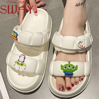 SWAY  รองเท้าแตะ หญิง กางเกงยีนส์ผญ  สบาย ทันสมัย สวย Chic B21H01P 36Z230909