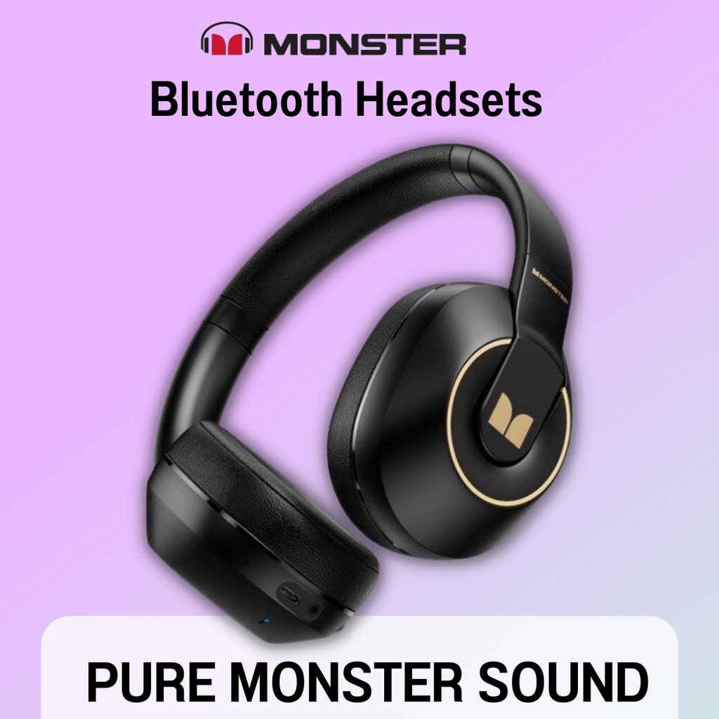 Monster XKH01 หูฟังบลูทูธ หูฟังบลูทูธแฟชั่น BT5.3  Bluetooth Headsets  หูฟังครอบหู
