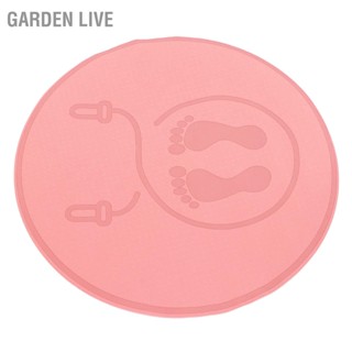 GARDEN LIVE เสื่อกระโดดเชือกรอบ TPE แผ่นโยคะดูดซับแรงกระแทกลดเสียงรบกวนสำหรับโฮมยิมในร่ม