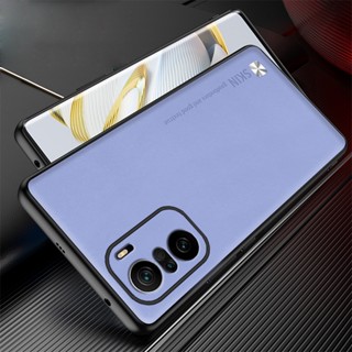 สําหรับ Xiaomi Poco F3 F4 หรูหรา ธุรกิจ ไฮบริด หนังนิ่ม TPU เคส