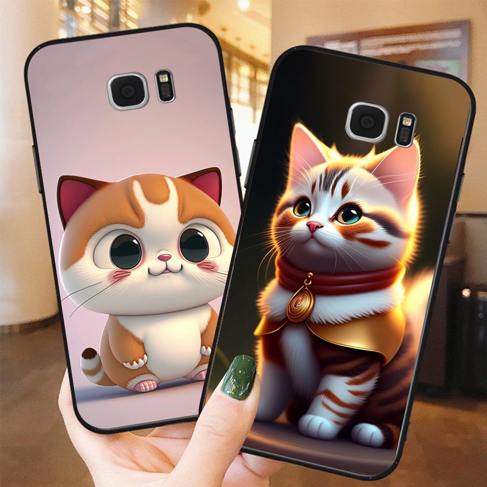 เคส Samsung s6 / ss s6 edge / ss s7 / ss s7 edge พิมพ์ลายแมวน่ารักสุด ๆ
