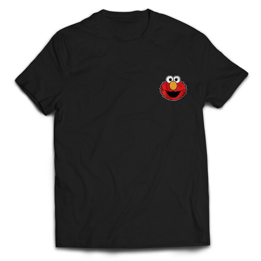 เสื้อยืด พิมพ์ลายการ์ตูน Sesame Street Elmo Cookie Monster Big Bird ขนาดใหญ่ สําหรับผู้ชาย