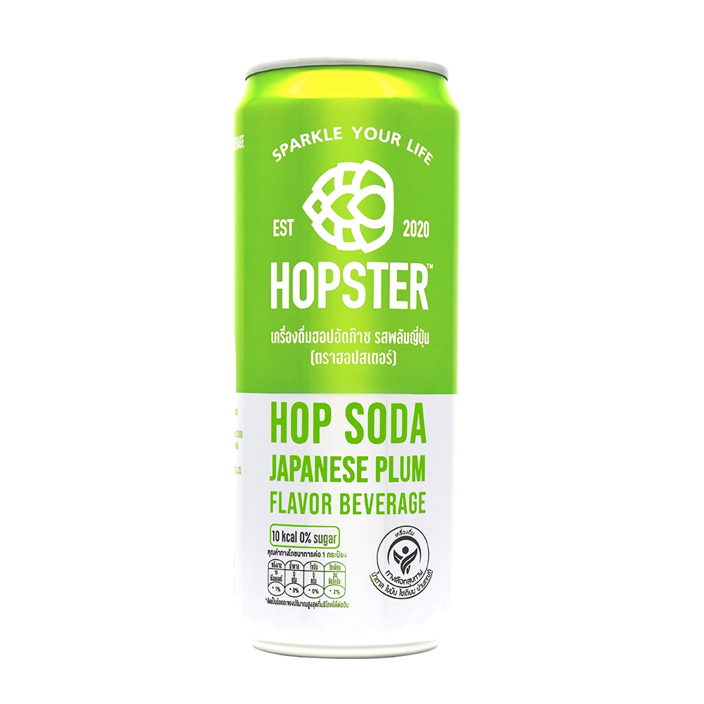 พลัมญี่ปุ่น ฮอปสเตอร์ ฮอป โซดา330มล.HOPSTER HOPSODAJAPANESE PLUM330ML.