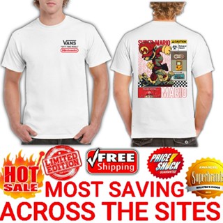 Smashing: Super Mario Bros x Vans Off The Wall By Nintendo Mens Big Size Short Sleeve Casual Graphic For Men Women_12