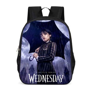 New Wednesday The Adams Family Backpack Large Capacity Schoolbag Travel Bag Kid Gift