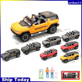 Arthur โมเดลรถยนต์ 1:24 Suv อัลลอย พร้อมเอฟเฟคเสียงเบา ของเล่นสําหรับเด็ก