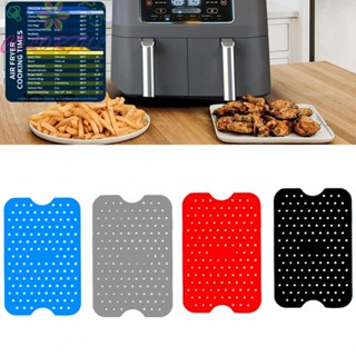 【COLORFUL】2X Air Fryer Mat For Ninja-Foodi Dual Air Fryer Reusable-Accessories  Kits