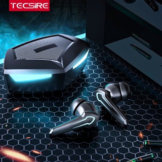 Tecsire P30 หูฟังเล่นเกมไร้สาย บลูทูธ 5.0 โหมดคู่ ความล่าช้าต่ํา เสียงเบสสเตอริโอ พร้อมไมโครโฟน ไฟแบ็คไลท์