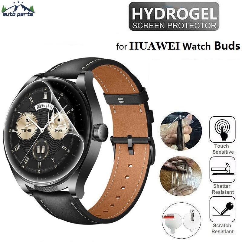 1 ชิ้น HD ใส นิ่ม TPU ฟิล์มไฮโดรเจล สําหรับ Huawei Watch Buds Smartwatch ป้องกันรอยขีดข่วนหน้าจอ ฟิล์มป้องกัน