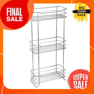 ตะแกรงวางของติดผนัง 3 ชั้น KASSA รุ่น KS-16061 สีโครเมียม3-tier wall shelf, model KS-16061, chrome color