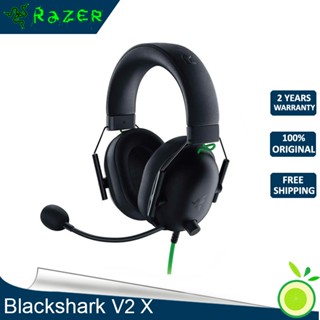 Razer Blackshark V2 X ชุดหูฟังแพลตฟอร์ม Esports แบบใช้สาย (PC Mac PS4 XB1 สมาร์ทโฟน) สีดํา