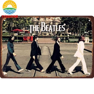 [TY] ป้ายโลหะดีบุก ลาย The Beatles สไตล์เรโทร สําหรับตกแต่งผนัง บาร์ ผับ คลับ คาเฟ่