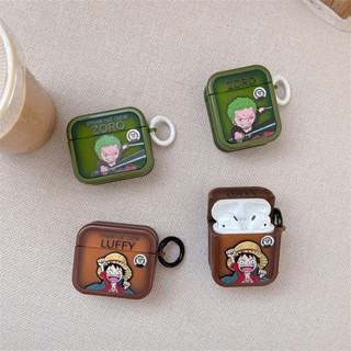 เคสหูฟังบลูทูธ ลายการ์ตูนอนิเมะ One Piece Luffy Zoro สําหรับ AirPods Pro2 Airpod Pro 1 2 3