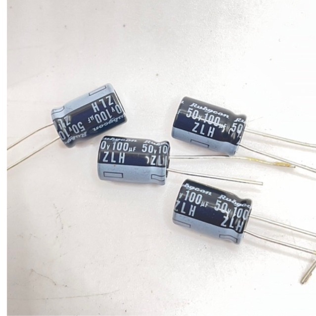 แพ็ค5ตัว ของใหม่ capacitor ตัวเก็บประจุ 100uf 50v จัดส่งรวดเร็ว