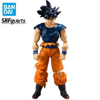 Bandai SHFiguarts Son Goku Ultra Instinct Sign Dragon Ball Super Original โมเดลฟิกเกอร์ ของสะสม ของเล่นสําหรับเด็ก