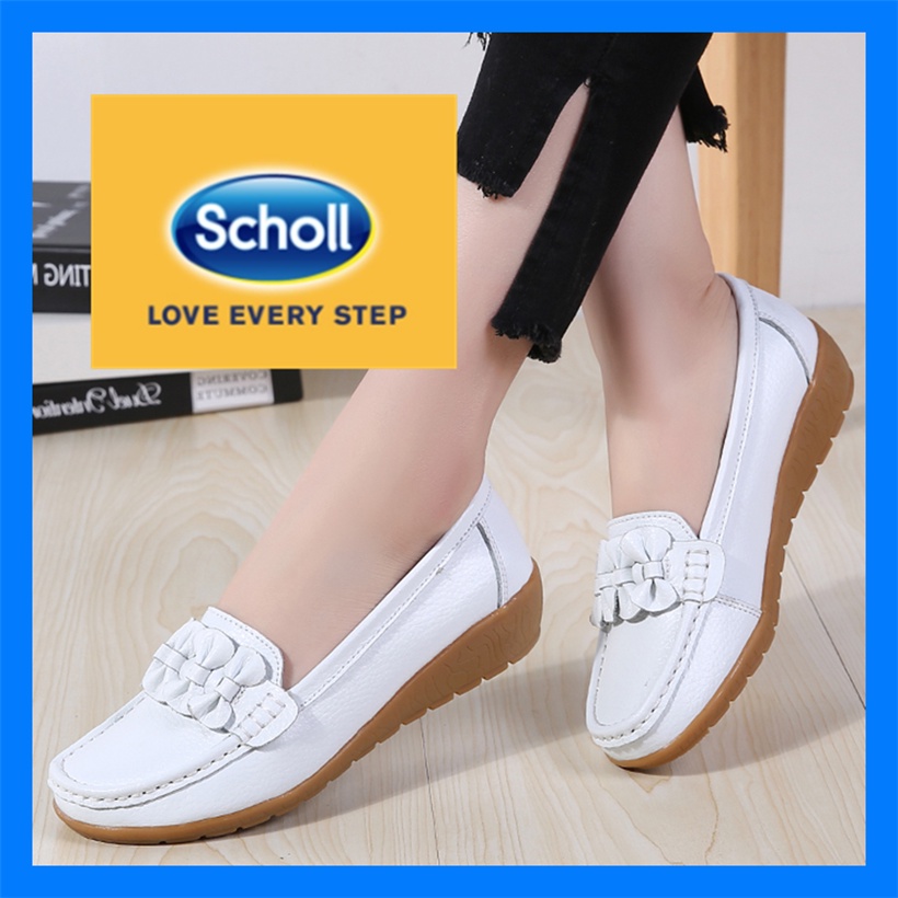 Scholl รองเท้าผู้หญิง รองเท้าหนังลําลอง scholl รองเท้าผู้หญิง Boat Shoes ผู้หญิง