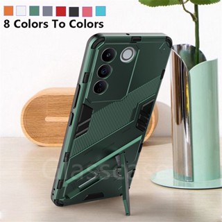 เคสแข็ง 3D กันกระแทก พร้อมขาตั้ง สําหรับ Vivo V27e V27 Pro VivoV27 VivoV27e 5G