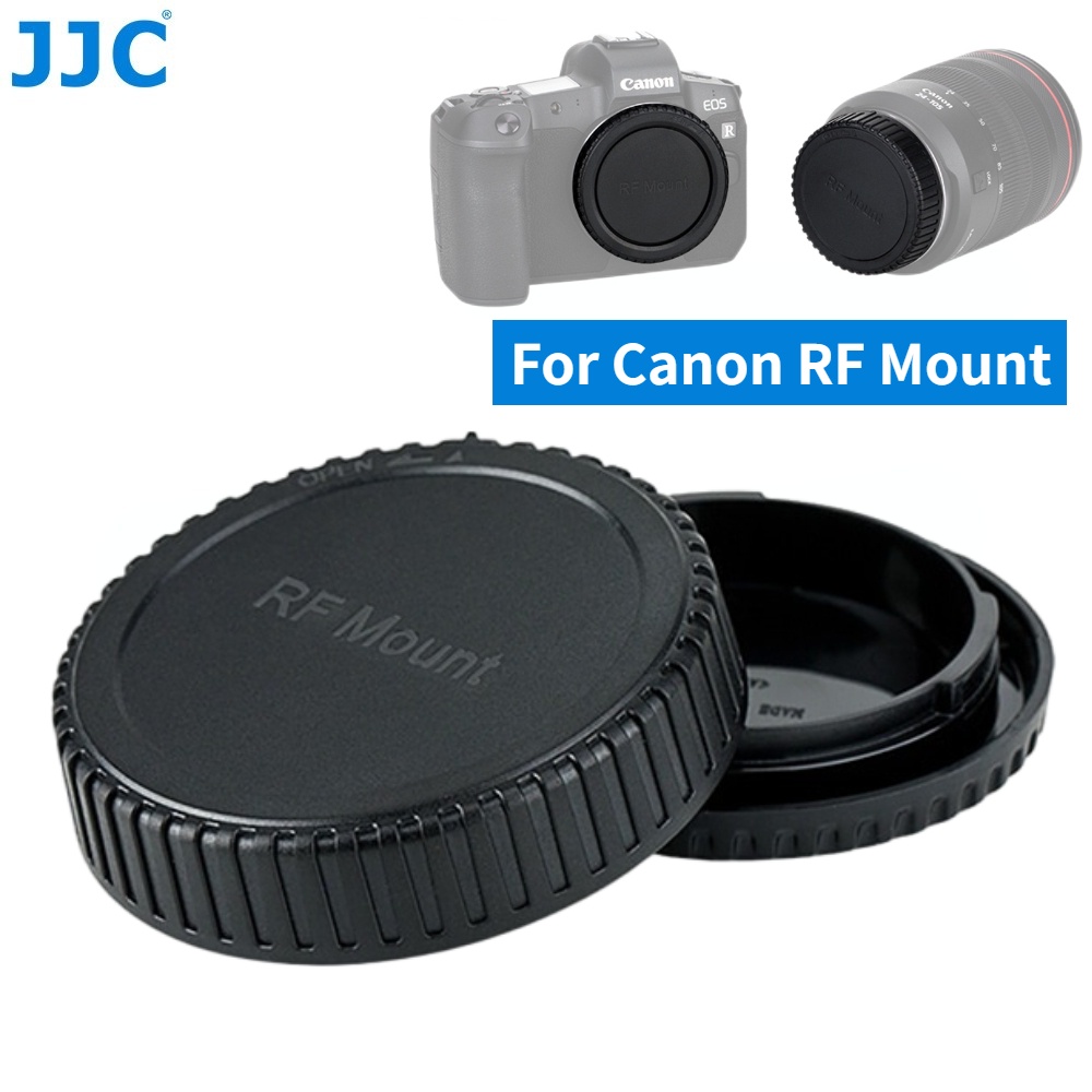JJC ฝาปิดตัวกล้อง Canon RF Mount และเลนส์ด้านหลังสำหรับกล้อง Canon RF Mount และเลนส์ Mirrorless RF เมาท์, Canon EOS R50 R10 R8 R7 R6 Mark II R5 R3 RP Ra R &amp; มากกว่า