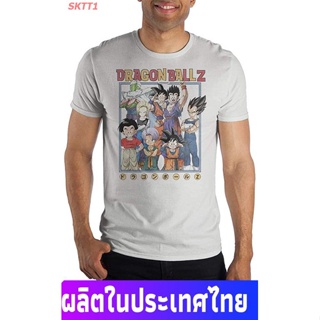 2023เสื้อยืดผ้าฝ้าย ผ้าฝ้ายแท้เสื้อยืดลำลอง Dragon Ball Z Kanji Characters Mens T-Shirt Sports T-shirtS-4XL