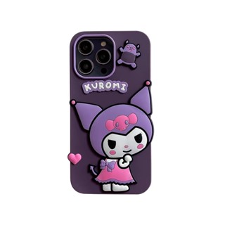 เคสโทรศัพท์มือถือ ซิลิกาเจลนิ่ม ลายการ์ตูน Sanrio Kuromi 3D สําหรับ Huawei P40 P50 Mate 30 40 50 Pro Nova 7 Nova 8 honor 50 60 70 80