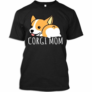 100% Fabric Cotton Dog Corgi Mom Mama Mother Grandma S Nice Tshirt_04