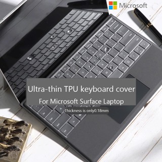 ฝาครอบแป้นพิมพ์ TPU กันฝุ่น สําหรับแล็ปท็อป Microsoft Surface 5 4 3 13.5 Surface Laptop Go 2 12.4 นิ้ว