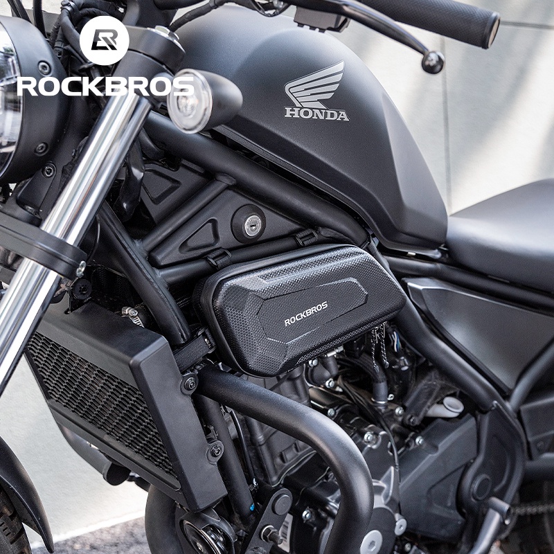 【TH Delivery】 ROCKBROS กระเป๋าข้างมอเตอร์ไซค์แบบแขวนด้านข้าง กันน้ำ กระเป๋าเปลือกแข็ง CM300 CM500