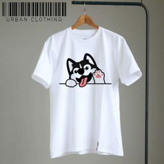 UNISEX Cute Animal - DOG Tees/Tshirt (Cotton Spandex, A4 Print design)_04