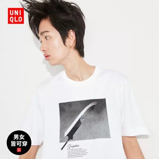 Uniqlo เสื้อยืดแขนสั้น พิมพ์ลาย BLEACH Realm สําหรับผู้ชาย และผู้หญิง (UT) 459349