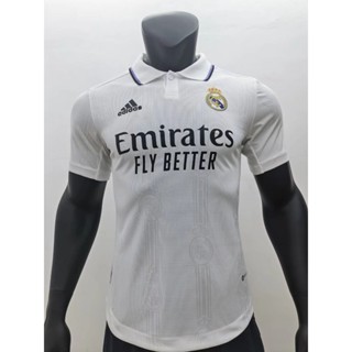 [Player Version] เสื้อยืดแขนสั้น พิมพ์ลายฟุตบอล Real Madrid คุณภาพสูง 2223