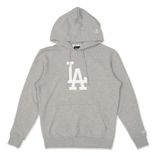 New Era เสื้อรุ่น MLB ESSENTIAL LOS ANGELES DODGERS HEATHER GRAY PULLOVER HOODIE