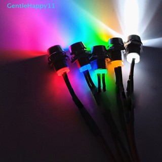 Gentlehappy โคมไฟ LED 12V 0.31 นิ้ว สีแดง สีเขียว สีฟ้า สําหรับรถยนต์ รถบรรทุก
 .