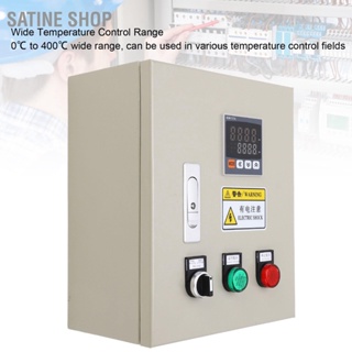 SaTine Shop PID Temperature Controller 3 เฟส 15KW เทอร์โมอัจฉริยะกล่องควบคุมอุณหภูมิพร้อม M6 K Type 2M Thermocouple 380V AC