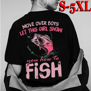 Lyzh เสื้อยืดแฟชั่น พิมพ์ลาย Move Over Let This Shown You How To Fish สําหรับคนรักการตกปลา