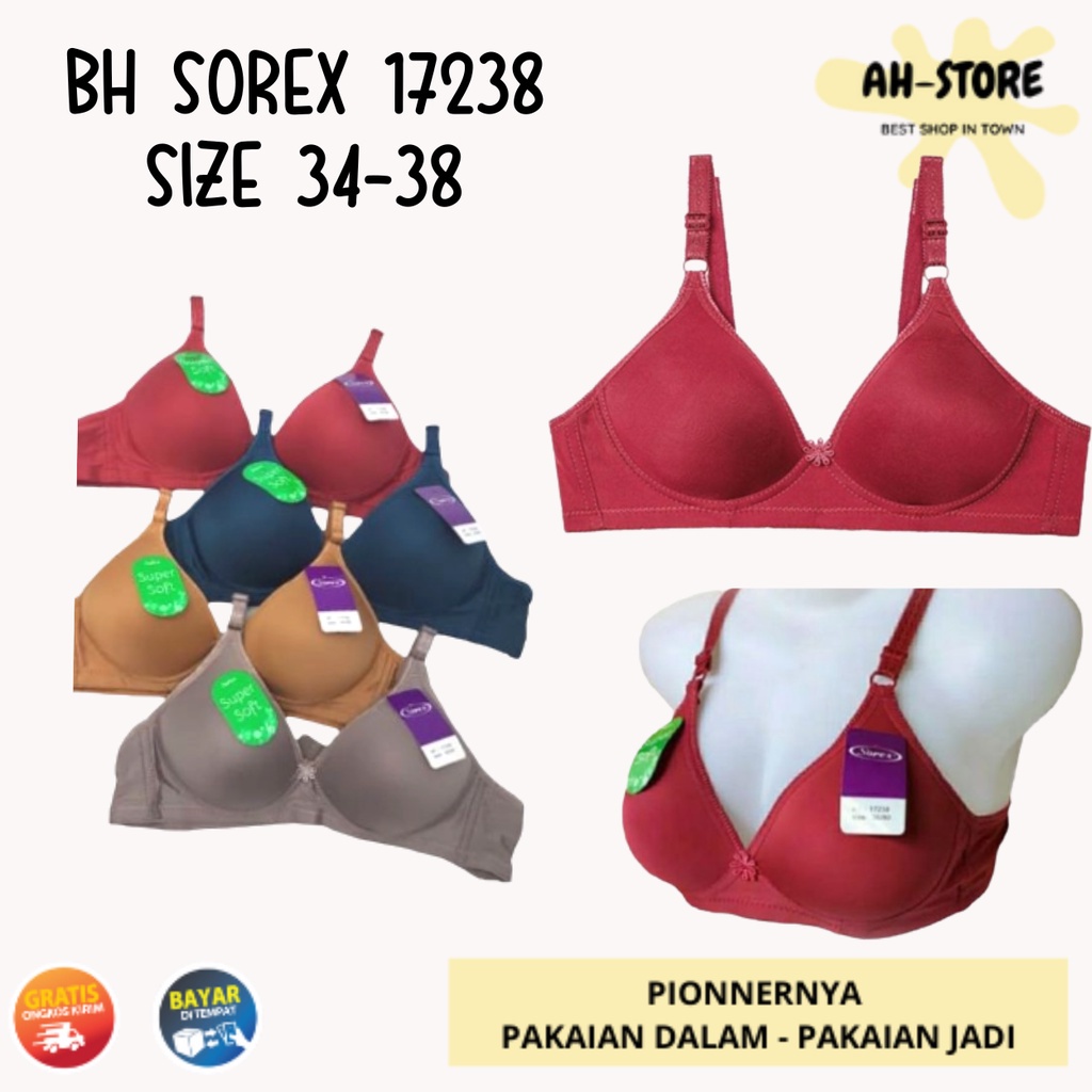 Sorex 17238 Thin Soft Foam Bra / A 34-40 Push Up Cup Bra ไม่มีลวด / ชุดชั้นในพรีเมี่ยม - ANITA