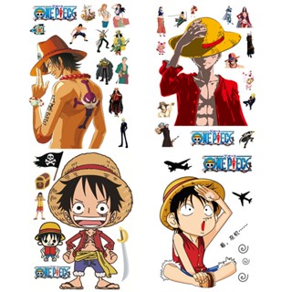 ❀= สติกเกอร์ ลายการ์ตูนอนิเมะ One Piece Ace Luffy Trolley กันน้ํา ขนาดใหญ่ สําหรับติดกระเป๋าเดินทาง แล็ปท็อป